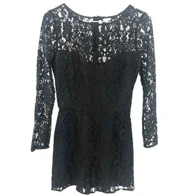 Mameluco de encaje negro manga larga BB Dakota para mujer 2 Foto 1 de 4