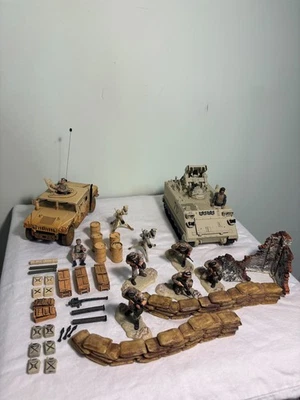 Forces Of Valor Kuwait 1991 1:32 1/32 - Humvee, remolque mejorado, soldados, lote RARO Foto 1 de 4
