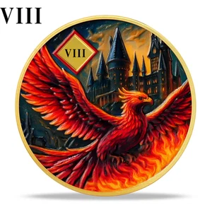 Phoenix 8 Year Sobriety Coin Narcotics Anonymous NA Medallion Eight Years Sober - Picture 1 of 18