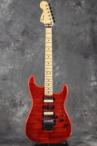 Fender / Made In Japan Michiya Haruhata Stratocaster Maple FB Trans Pink - Picture 1 of 8