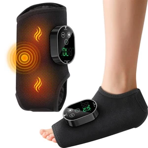 Elektrisches Fuß Sprunggelenk Massagegerät Vibration Heizung Wade Hand Bandage Gelenk Schmerzlinderung - Bild 1 von 18