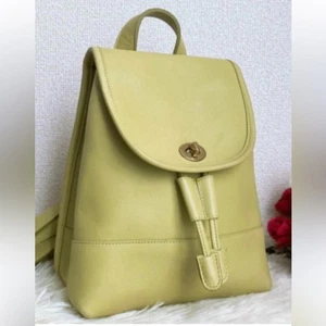 Coach Vintage Leather Backpack 9660 in Pistachio RARE Small Size EUC - Picture 1 of 15