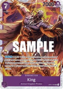 King OP01-096 One Piece Card Game TCG Romance Dawn Super Rare SR ENGLISH NM - Bild 1 von 1
