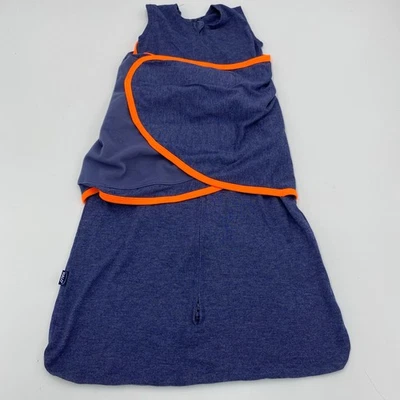 Halo Sleepsack Navy Ideal Temp Swaddle 2 Way Zipper Size 0-3 M 1.5 TOG - Image 1 of 4