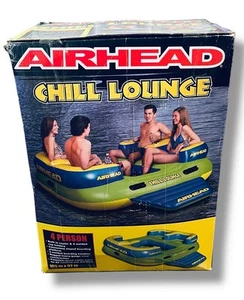 AIRHEAD Chill Lounge 4 Person Float Tube 105x92 NEW - Picture 1 of 4