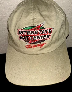 Interstate Batteries Racing Bobby Labonte #18 Adjustable Slide Hat Cap Black - Picture 1 of 5
