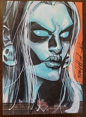 Cryptozoic DC Comics Superman the Legend Sketch Card By Jonathan Wayshak Way$hak - Image 1 of 2