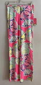 Lilly Pulitzer königlich rosa gefegt von den Gezeiten Georgia May Palazzo Hose XS Neu mit Etikett - Bild 1 von 6