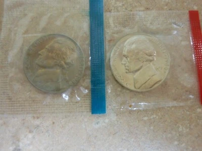 1980 * P * D * Nickles * uncirculated * Mint cello wrap * FREE SHIPPING * - Image 1 of 4