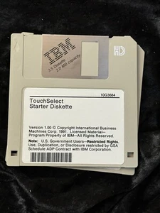 IBM Touch Select Starter Diskette Ver 1.0 3.5 Media - Picture 1 of 1