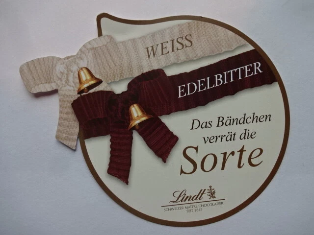  Weihnachts Werbung von Lindt / Weiss Edelbitter - Bild 1 von 1