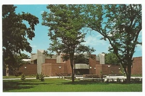 Wallerstedt Learning Center Bethany College Lindsborg, Kansas Postcard & Trees - Picture 1 of 2