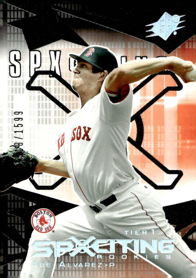 2004 SPx - SPXciting Rookies Tier 1 #145 Abe Alvarez /1599 (RC) Red Sox - Image 1 of 2