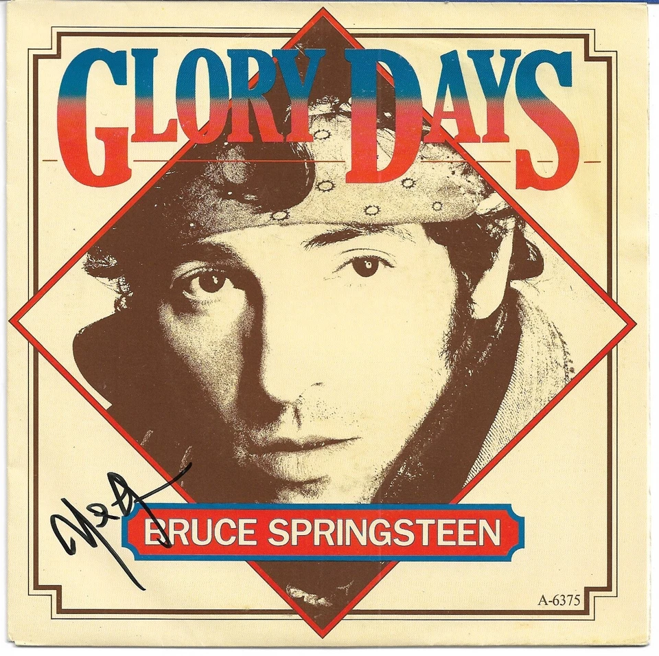 Bruce Springsteen - Glory Days - Scarce European vinyl 7" SIGNED by Nils Lofgren - Image 1 of 1