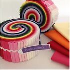 Plain Cotton Rainbow Jelly Rolls, Fat Quarters, Quilting & Patchwork Packs JR39