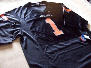 OKLAHOMA STATE COWBOYS NIKE FOOTBALL JERSEY #1 LARGE NEW - Picture 1 of 3