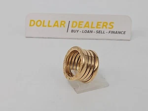 Bvlgari B.Zero1 Four Band 18k Yellow Gold Ring - Size 54/N - RRP$5150 - Picture 1 of 13