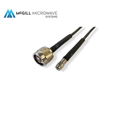 N Male to SMA male Cable Low Loss Coaxial RG223 low loss Military Spec - Image 1 of 3