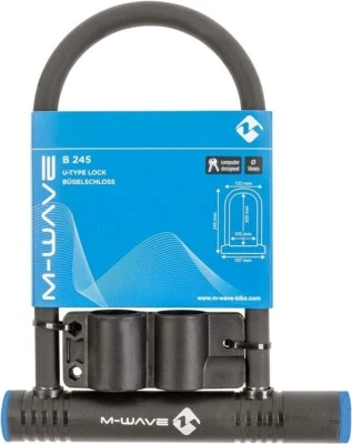 M-WAVE Shackle Lock - Black - Image 1 of 2
