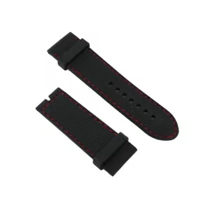 Ingersoll Correa de Repuesto para Relojes Silicona Negro Costura Rojo 26mm - Imagen 1 de 2