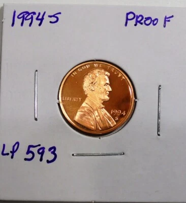 Nice 1994 s Proof  Lincoln Memorial Cent From a Silver PROOF SET - Image 1 of 4