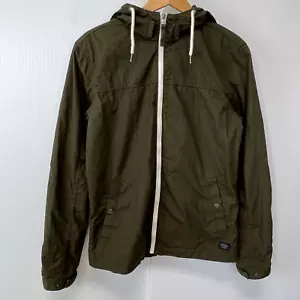 Jack & Jones Jacket Men Medium Full Zip Pocket Hood Mock Neck Light Logo Core No - Picture 1 of 17