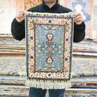 1.2x1.7ft Small Tapestry Hand knotted Area Rugs Oriental Silk Carpet TJ715A