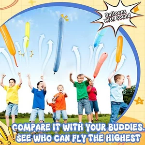 30/50/100 Stück Raketenballons mit Luftpumpe bunte Riesen Raketenballons - Bild 1 von 11