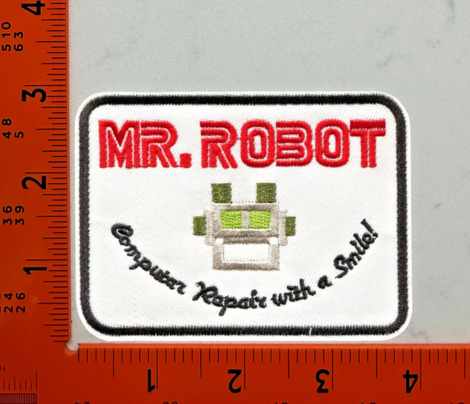 MR ROBOT FSOCIETY PROGRAMA DE TELEVISIÓN HIERRO BORDADO EN PARCHE Foto 1 de 1
