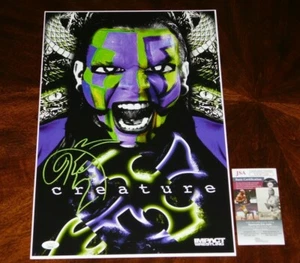 JEFF HARDY WWE SMACKDOWN AEW WRESTLING SIGNED 12X18 PHOTO HARDY BOYZ JSA COA!!! - Picture 1 of 1