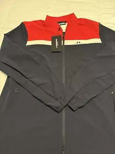 J Lindeberg KV Hybrid Jacket Men’s XL Red White Blue NWT - Picture 1 of 7