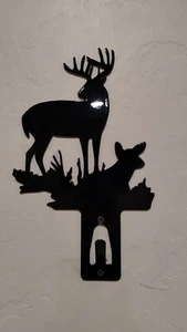 Deer Skull Hanger Black - Picture 1 of 4