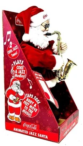 Coca-Cola 2005 Animated Jass Santa 2 Melodien Körper & Füße bewegen sich zur Musik Neu in OVP - Bild 1 von 5
