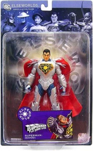 DC Direct ELSEWORLDS 6"  SUPERMAN figure boxed RARE! Batman Justice etc - Picture 1 of 1