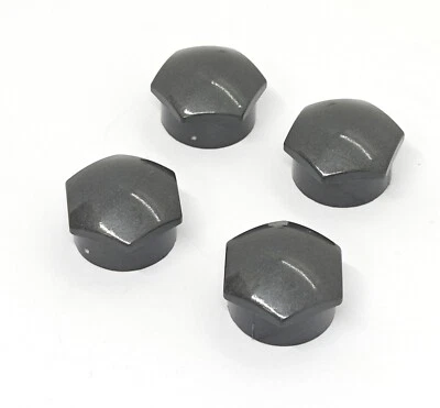 WHEEL NUT COVERS for VOLVO V90 XC90 S90 XC60 S60 LOCKING BOLT CAPS DARK GREY - Image 1 of 3