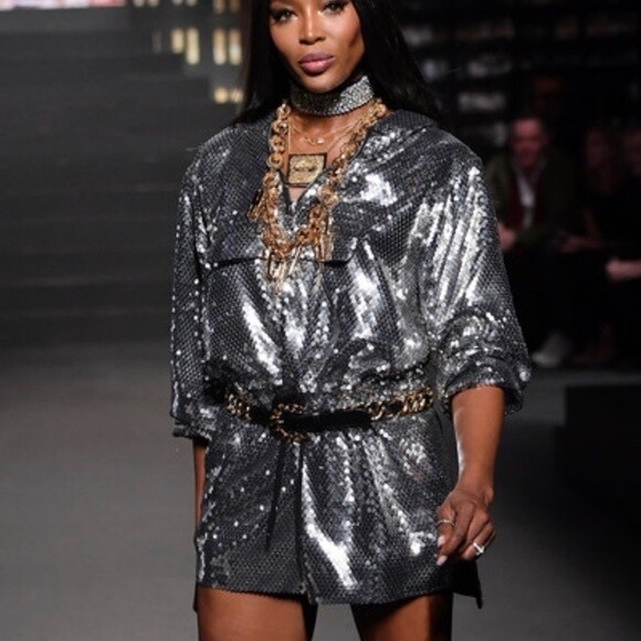 H\u0026Moschino Moschino Sequin Dress Hoodie 
