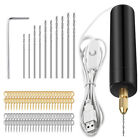 USB Electric Hand Drill Tools Set with Drill Bits for Resin Plastic Wood Polymer