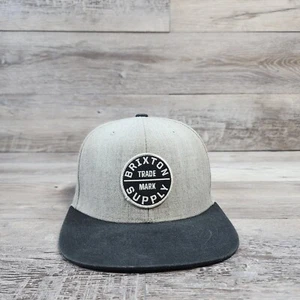 Brixton Supply TradeMark Embroidered Logo Hat Cap Adjustable SnapBack Adult Mens - Picture 1 of 10