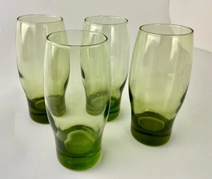 Vintage Libbey 70er Jahre Trinkgläser Green Perception 4 - Bild 1 von 7