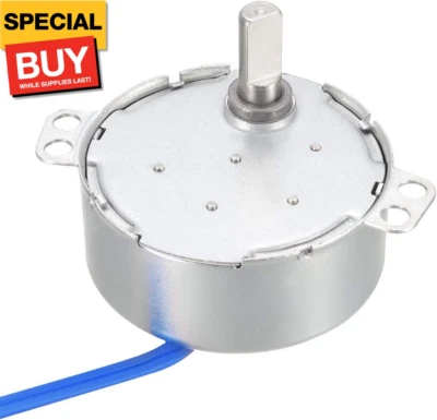 Synchronous Motor AC 100-127V 2.5-3RPM 50-60Hz CCW/CW 4W D Shaft - Image 1 of 4