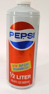 Vintage Pepsi-Cola halber Liter wiederverschließbare Soda Pop Dose - Bild 1 von 4