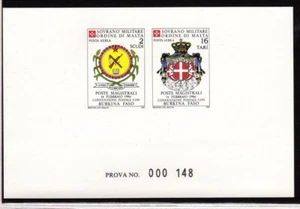Prova di stampa S.M.O.M convenzione postale con il Burkina Faso - Imagen 1 de 1