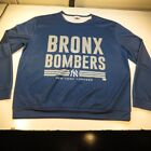 BLUZA BASEBALLOWA BRONX BOMBERS NEW YORK NY YANKEES MLB rozmiar męska 2XL XXL niebieska