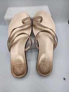 Vince Camuto Evina Damengröße 8,5 goldverzierte Zehenpartie Daumen Sandalen Sommer - Bild 1 von 8