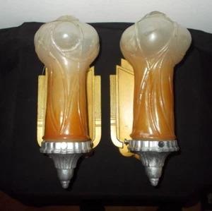 2~ANTIQUE 1920'S MOE BRIDGES MILWAUKEE WALL SCONCES~REWIRED~ #2 - Picture 1 of 8