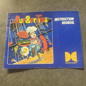 Burgertime Burger Time NES Nintendo Instruction Manual Only