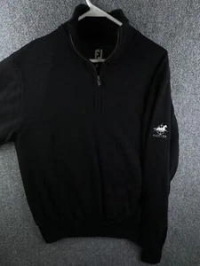 Footjoy Golf Pullover gefüttert Sweater Jacke schwarz Wolle Langarm Medium Andover - Bild 1 von 13