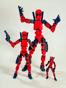 Figura de acción Deadpool Dummy 13 Posable articulada impresa en 3D ~ Elige el tamaño - Imagen 1 de 7