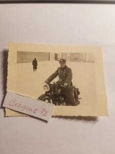 Foto Norwegen Kfz Motorrad Polizei Feldgendarm+Krad+Uniform im Winter+mehr ++org - Picture 1 of 7