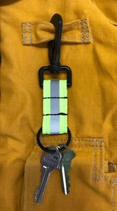 LINE2design Reflective Firefighter Key Ring - Fire Rescue Nylon Key chain - Bild 1 von 4
